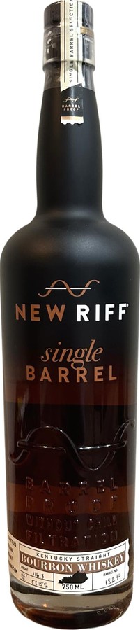 New Riff 2019 Single Barrel New Charred Oak Wiseguy Lounge 58.15% 750ml