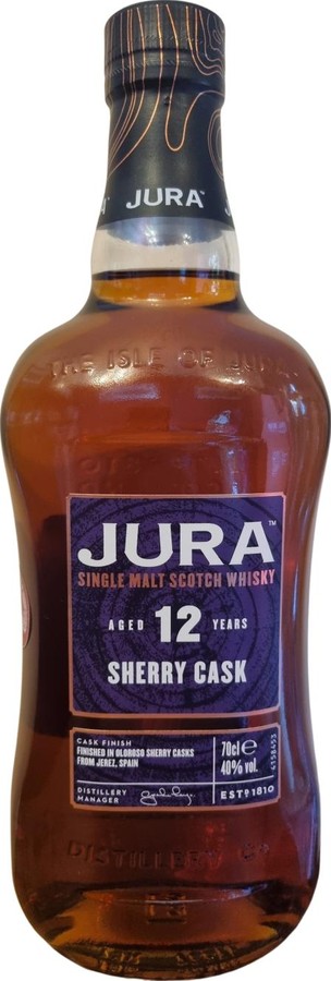 Isle of Jura 12yo Sherry Cask Bourbon finish in Oloroso Sherry 40% 700ml