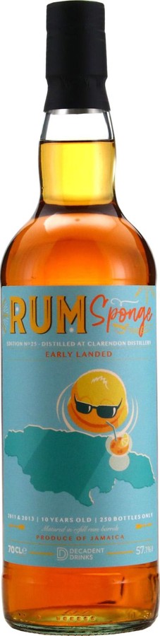 Decadent Drinks Clarendon Jamaica Rum Sponge Edition No.25 57.1% 700ml