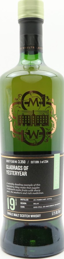 Bowmore 2004 SMWS 3.350 Gladrags of yesteryear 2nd Fill Ex-Bourbon Hogshead 57.1% 700ml