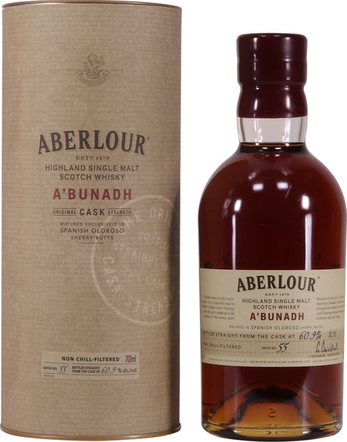 Aberlour A'bunadh batch #55 Spanish Oloroso Sherry Casks 60.9% 700ml