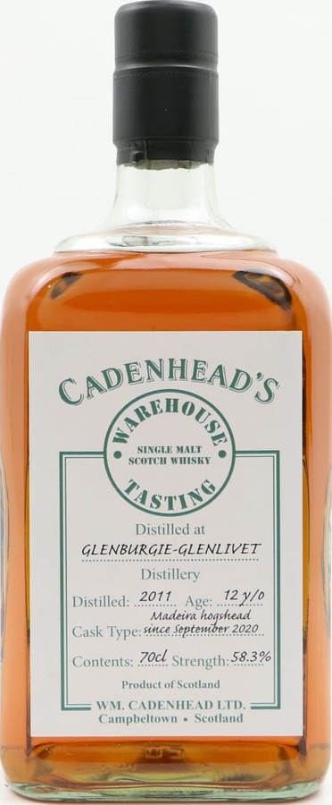 Glenburgie 2011 CA Warehouse Tasting Madeira Hogshead since September 2020 58.3% 700ml