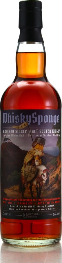 Edradour 2011 WSP Exclusive Edition No. 8 1st Fill PX Sherry Hogshead Sponge Pillaged honourably for the Edradourian Knights 57.3% 700ml