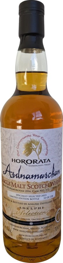 Ardnamurchan 2016 AD Hororata Highland Games 2023 Release Hororata Community Trust 57.8% 700ml