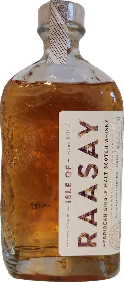 Raasay Lightly Peated R-01.2 Rye Whisky,Chinquapin Oak,Bordeaux Red Wine 46.4% 700ml