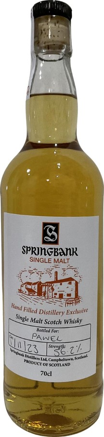 Springbank Hand Filled Distillery Exclusive 56.2% 700ml