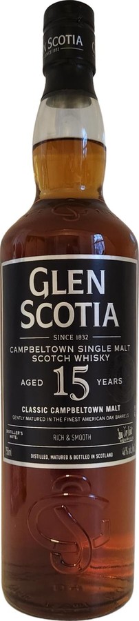 Glen Scotia 15yo Rich & Smooth American Oak Barrel 46% 750ml