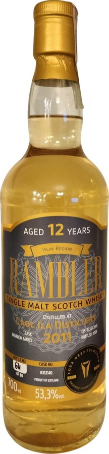 Caol Ila 2011 LoDz Rambler Bourbon Barrel 53.3% 700ml