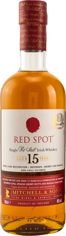 Red Spot 15yo Mitchell & Son Bourbon Casks Sherry Butts Marsala Wine 46% 700ml