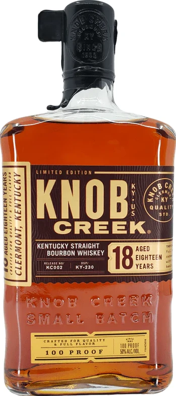 Knob Creek 18yo Small Batch Kentucky Straight Bourbon Whisky Virgin oak 50% 700ml