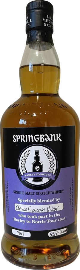 Springbank Barley to Bottle Tour 2023 F.F. Bour R.F. Sherry F.F. Sherry 55.7% 700ml