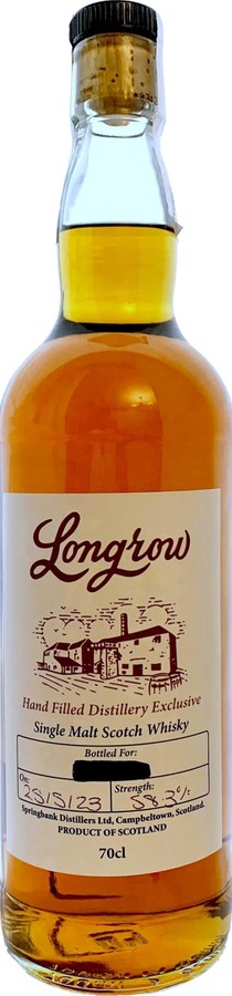Longrow Hand Filled Distillery Exclusive 58.3% 700ml