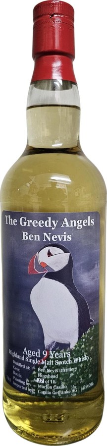 Ben Nevis 9yo CG The Greedy Angels Hogshead Casillo Getraenke AG 59% 700ml