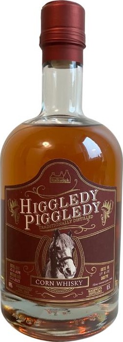 Higgledy Piggledy Corn Whisky Distillery Bottling New American oak 46% 500ml