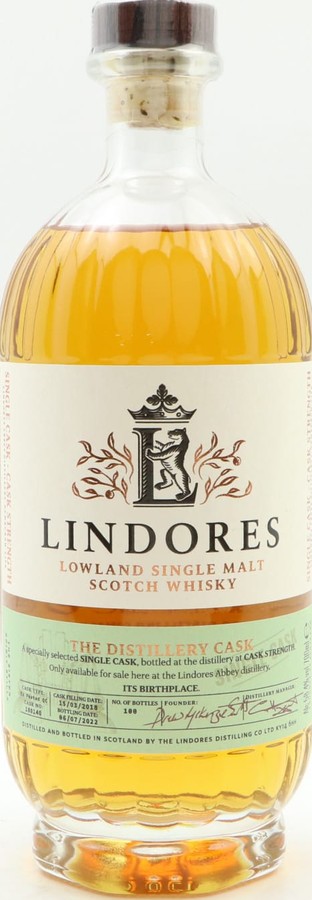 Lindores Abbey 2018 The Distillery Cask Ex Peated Quarter Cask 58.4% 700ml