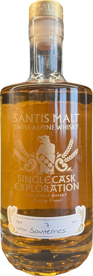 Santis Malt 7yo Single Cask Exploration Sauternes 50.5% 500ml