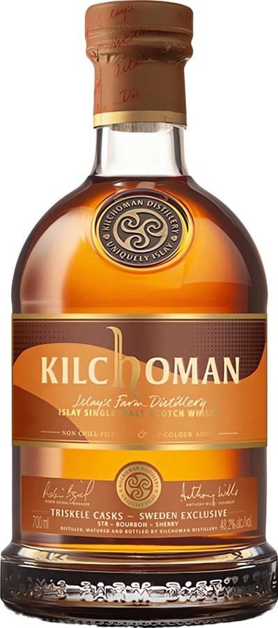 Kilchoman Triskele Casks Sweden Exclusive Small Batch Release Ex-Bourbon STR Oloroso Sherry Sweden 48.2% 700ml