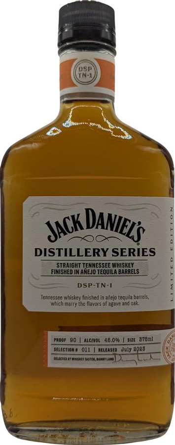 Jack Daniel's Distillery Series Selection 011 Limited Edition DSP-TN-1 Finished in Anejo Tequila Barrel 45% 375ml