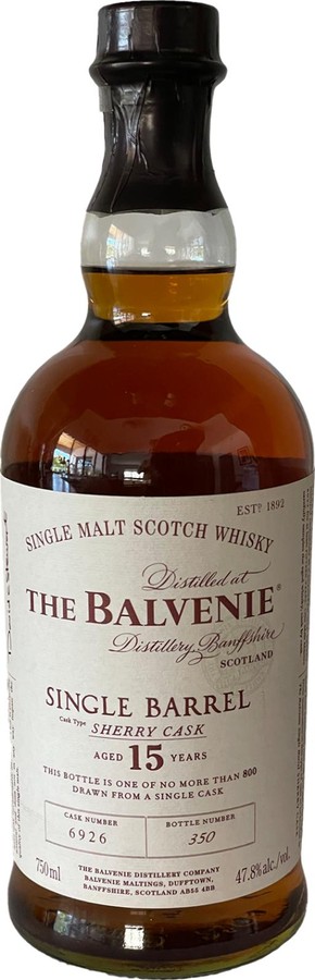 Balvenie 15yo Single Barrel Sherry 47.8% 750ml
