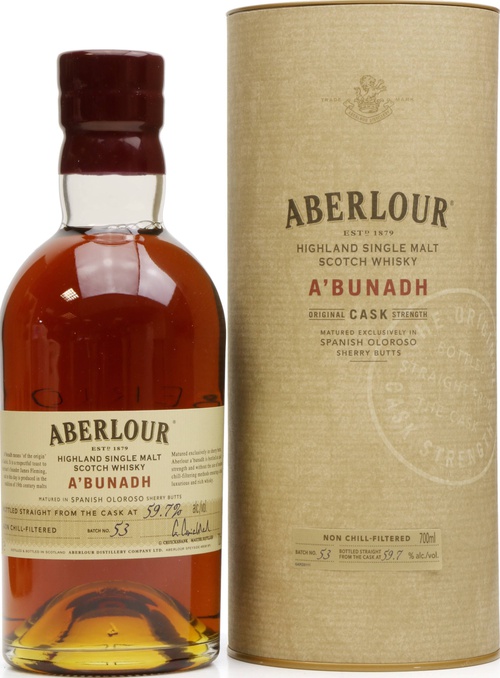 Aberlour A'bunadh batch #53 Sherry Butts 59.7% 700ml