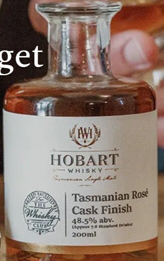 Hobart Whisky Tasmanian Rose Cask Finish 48.5% 200ml