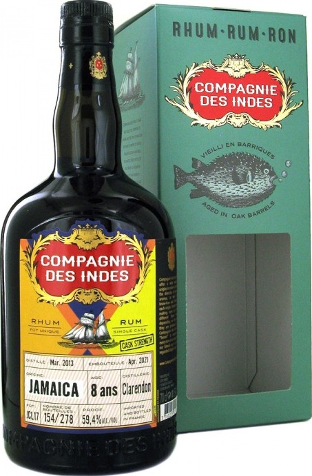 Compagnie des Indes 2013 Clarendon Jamaica 8yo 59.4% 700ml