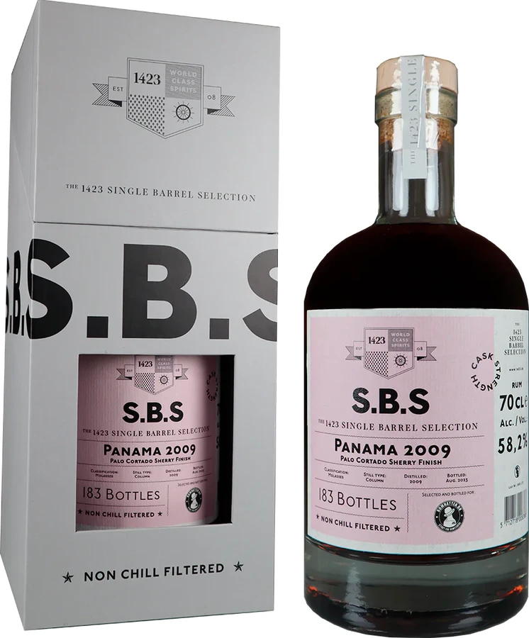 S.B.S 2009 Panama Palo Cortado Sherry Finish Selected by Romhatten 58.2% 700ml