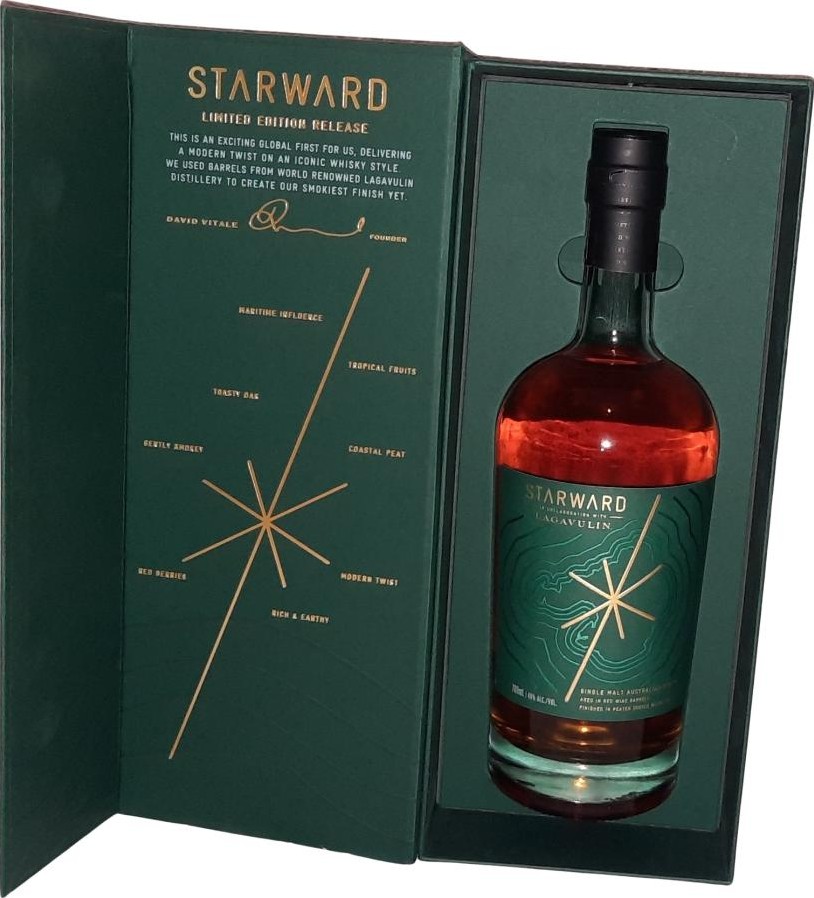 Starward Lagavulin Cask Limited Edition Release Red Wine and Lagavulin New World Whisky Distillery 48% 700ml