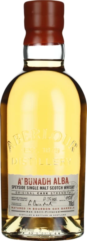 Aberlour A'bunadh Alba Distillery Bottling Bourbon Oak Barrels 60.1% 700ml