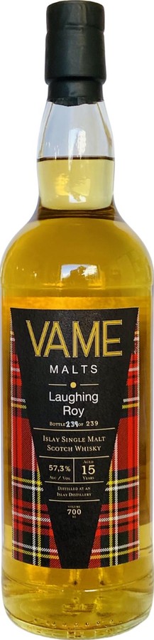 Secret Islay Distillery 2008 VAME Laughing Roy Refill Hogshead 57.3% 700ml