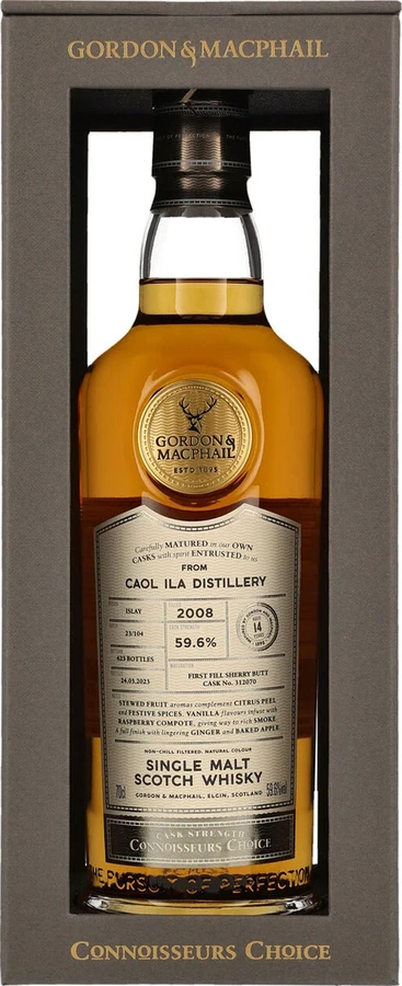 Caol Ila 2008 GM Connoisseurs Choice Cask Strength 1st Fill Sherry Butt 59.6% 700ml