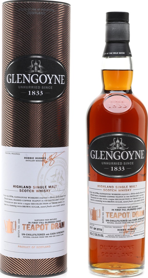 Glengoyne Teapot Dram Distillery Only First Fill Oloroso Casks Batch 006 59.3% 700ml