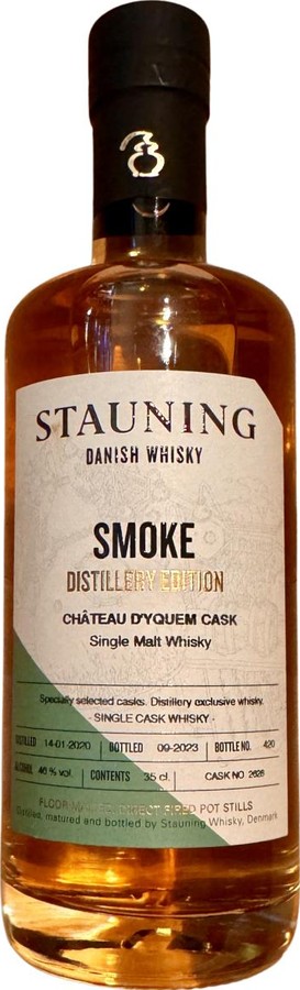Stauning 2020 Distillery Edition Smoke Chateau D'Yquem Cask Chateau D'Yquem 46% 350ml