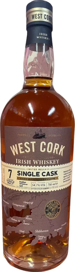 West Cork 7yo Oloroso + Ex Bourbon bradleysofflicence.ie 54.7% 700ml