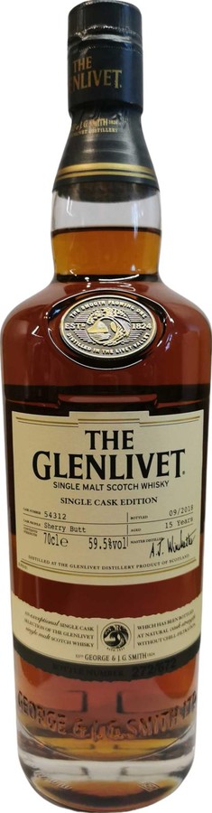 Glenlivet 15yo Single Cask Edition Sherry Butt 59.5% 700ml