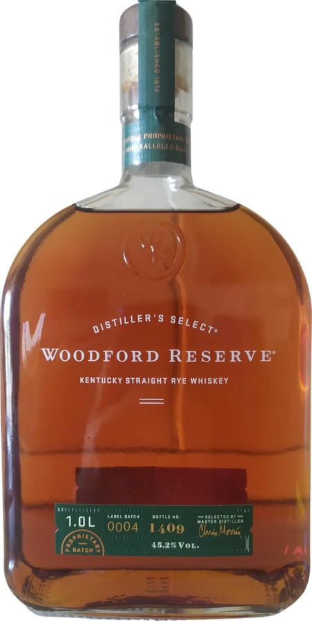 Woodford Reserve Distiller's Select Kentucky Straight Rye Whisky 45.2% 1000ml