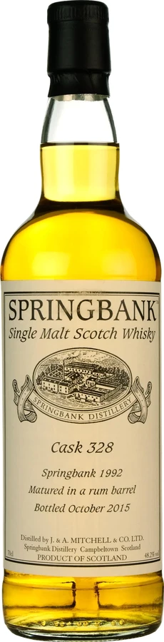 Springbank 1992 Private Bottling Rum Barrel 48.2% 700ml