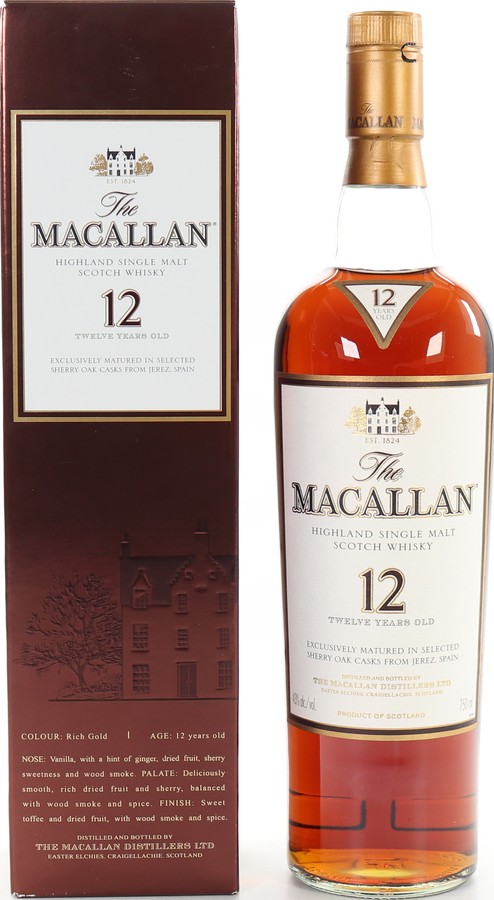 Macallan 12yo Sherry Oak Sherry 43% 750ml