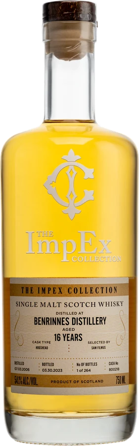 Benrinnes 2006 ImpEx The ImpEx Collection Hogshead 54.1% 750ml