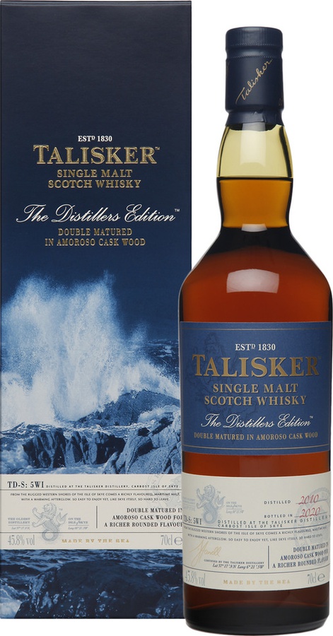 Talisker 2010 The Distillers Edition Amoroso Sherry Cask Finish 45.8% 700ml