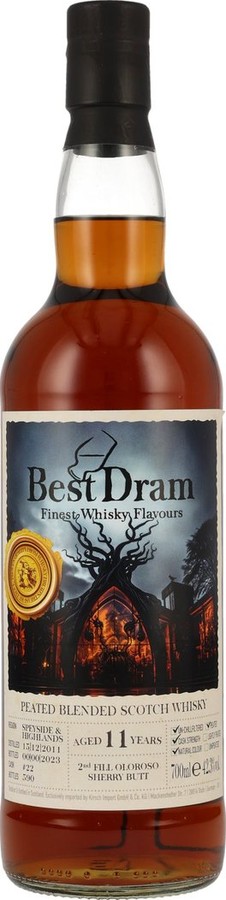 Peated Blended Scotch Whisky 2011 BD 2nd Fill Oloroso Sherry Butt 42.3% 700ml