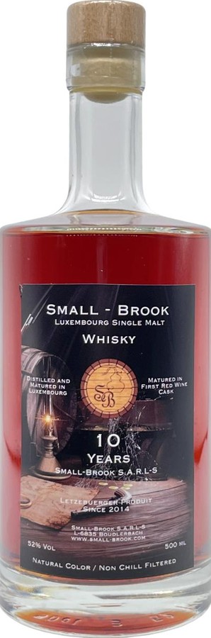 Small Brook 10yo 1st Fill Redwine Cask The 10th Anniversary of the Distillery 52% 500ml