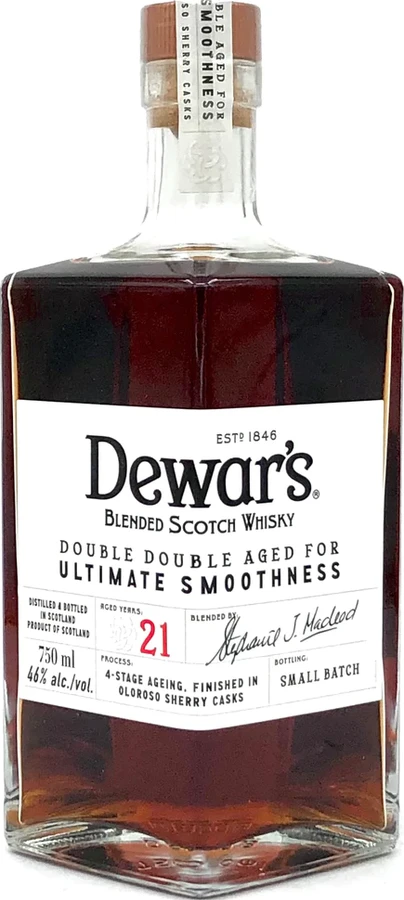 Dewar's 21yo Double Double Oloroso Sherry 46% 750ml