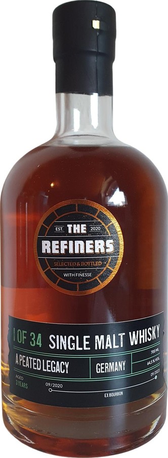 A Peated Legacy 2020 FegG The Refiners Ex-Bourbon 64.5% 700ml