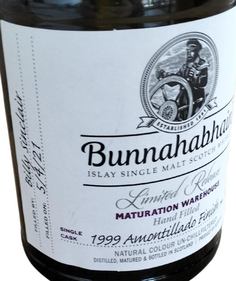 Bunnahabhain 1999 Limited Release Maturation Warehouse 54% 200ml