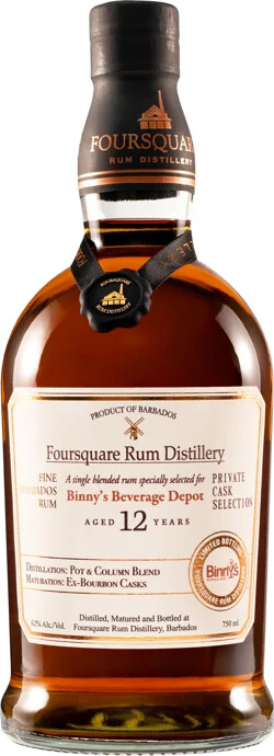 Foursquare Private Cask Selection Bottled for Binny's Beverage Depot 62% 750ml