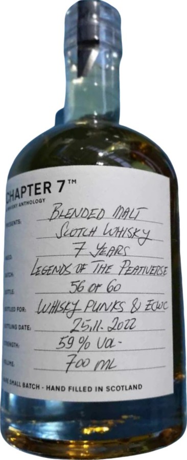Blended Malt 7yo Ch7 Legends of the Peativerse Whisky Punks and ECWC 59% 700ml
