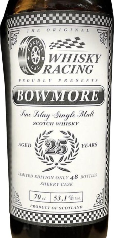 Bowmore 25yo FoLau Whisky Racing Mr.Michielse Schweiz 53.1% 700ml