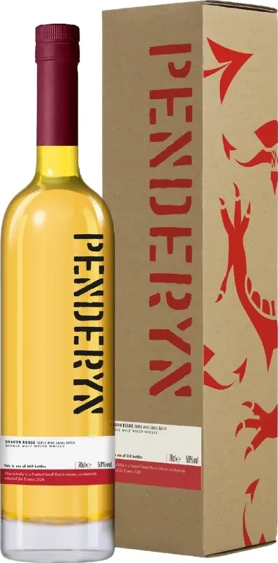 Penderyn Dragon Rouge Triple Wine Small Batch Exclusive Selected for France 50% 700ml