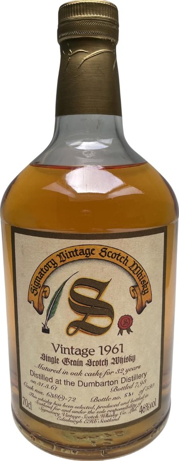 Dumbarton 1961 SV 46% 700ml